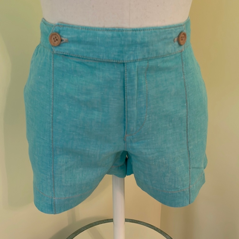 LOFT LINEN/COTTON BLEND SHORTS